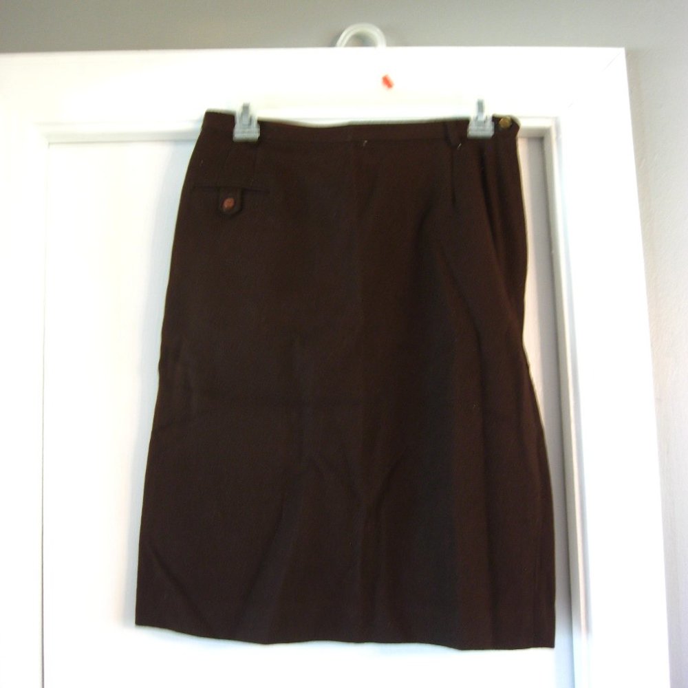 5/$25 Sale!! Vintage brown wool skirt